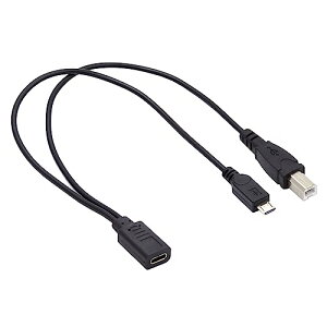 Type C �P�[�u�� ���X Type-C USB-C ����W�� USB2.0 Type-B ����у}�C�N�� USB �I�X �X�v���b�^�[�����[�d 32AWG �P�[�u��