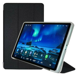 TECLAST M50 mini / T50Mini �P�[�X �J�o�[ �X�^���h�@�\�t�� �X�}�[�g�^�u���b�g 8.7�C���` �ی�P�[�X �J�o�[ ���^ ���y�� �S�ʕی�^ ����PU���U�[+TPU�f�� �O�܃X�^���h �����p���� (�u���b�N)