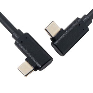 USB C �P�[�u�� 1.8m Type-C - Type-C�P�[�u�� Gen2 10Gbps 65W �f���A�� 90�x ���E�p�x�^�C�v