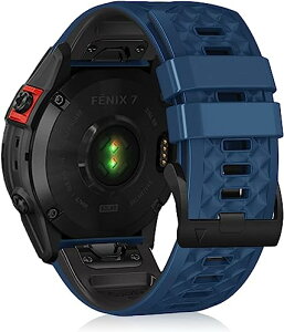 QuickFit Garmin Fenix 8 47mm / Garmin Fenix E 47mm / Garmin Fenix 7 Pro Solar / Approach S70 47mm / Fenix 7 Pro / 7 / 6 / 5 / 6 Pro �o���h 22mm �V���R���o���h �_��E�ϖ��ՁE�ϋv�� �X�|�[�c�o���h ���v�o���h �C�R&�u��