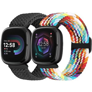 Fitbit Versa 4 / Fitbit Sense 2 / Fitbit Versa 3 / Fitbit Sense �o���h �L�k�� �i�C���� �X�|�[�c �x���g ���K �W���M���O �^�� ���� �j���p 2�p�b�N