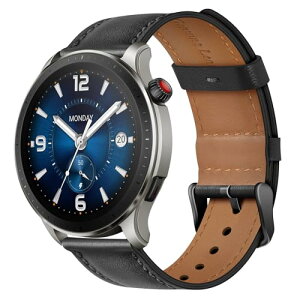 Amazfit Bip 6 / 5 / GTR 47mm / GTR 2 / GTR 2e / GTR 3 / GTR3 Pro / GTR 4 / Stratos 3 / Stratos 2 �o���h 22mm ���U�[�o���h ���� �x���g (�u���b�N)