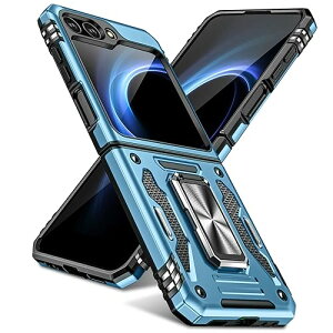 Galaxy Z Flip5 �P�[�X �����O�t�� �Ռ��z�� �ϏՌ� �X�^���h�@�\ �T���X�� �M�����N�V�[ z flip5 �P�[�X �S�ʕی� 360°��] ���藎���ɂ��� �l�C ������� �X�}�z�J�o�[ ��F