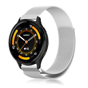 GARMIN Venu 3 �o���h �X�e�����X ���C�t�� �X�|�[�c�o���h �}�O�l�b�g�� ������� ���߉\ �����x���g �X�g���b�v GARMIN (�K�[�~��) Venu 3 (�V���o�[)
