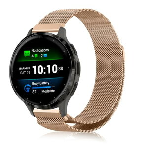 GARMIN Venu 3S �o���h �X�e�����X ���C�t�� �X�|�[�c�o���h �}�O�l�b�g�� ������� ���߉\ �����x���g �X�g���b�v GARMIN (�K�[�~��) Venu 3S (���[�Y�S�[���h)
