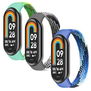 Xiaomi Smart Band 9 / 8 �o���h �V���I�~ �X�}�[�g�o���h9 / 8 �҂ݍ��� �i�C���� �ґg �_�炩�� �ʋC �����Y ���f�B�[�X �X�|�[�c �X�g���b�v �����x���g �J���t���u���b�N / �J���t���u���[ / �J��