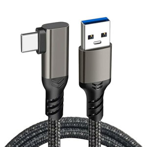 USB Type C �P�[�u�� L�� 1M USB-A to USB-C �P�[�u�� L�^ 10Gbps�f�[�^�]�� 60W (3A / 20V) �}���[�d USB3.2 Gen2�W�� QC3.0�Ή� ���ϋv�i�C�����҂� MacBook Pro iPhone 15 iPad Xperia AQUOS Galaxy Pixel���^�C�vc�@��Ή�