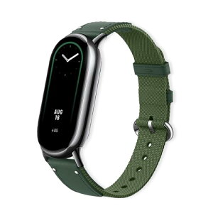 Xiaomi Smart Band 10 / 9 / 8 �����o���h �ւ��x���g���U�[�e���i�C������ �ґg�X�g���b�v ���߉\ �����p�X�g���b�v Xiaomi Mi Band 10 / 9 / 8 �p�x���g - �O���[��