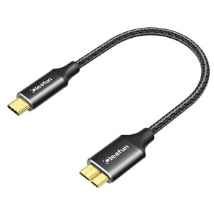 USB C to Micro B �P�[�u�� �Z�� / 0.3m USB 3.1 10Gbps �����f�[�^�]�� Type C to Micro B �ϊ��P�[�u�� USB C �O�t��hdd�P�[�u�� �}�C�N��B�ϊ��P�[�u�� �O�t��HDD / SSD �n�[�h�h���C�u / Macbook (Pro) / �J�����Ȃ�