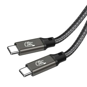 USB4 �P�[�u�� 2m Type C �P�[�u�� 40Gbps�����]�� / PD240W (48V / 5A) �}���[�d / 8K@60Hz�f���o�� / PD3.1 / QC4.0�Ή� Thunderbolt 3��USB-C�Ɖ��ʌ݊� �X�}�[�g�t�H�� / �^�u���b�g / �Q�[���@ / �m�[�g�p�\�R����