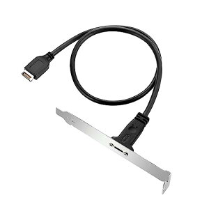 USB-C �P�[�u�� USB 3.1 Type-E �t�����g�p�l���w�b�_�[����USB-C Type-C���X�����P�[�u�� 40cm �p�l���}�E���g�l�W�t��