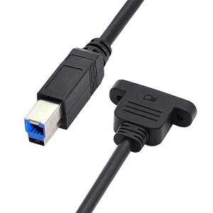 USB�P�[�u�� 5Gbps USB 3.0 Type B �I�X - Micro USB 3.0 ���X Type-B �X�N�����[�}�E���g�^�C�v�����P�[�u�� 50CM