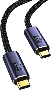 USB4 �P�[�u�� USB Type-C �P�[�u�� Thunderbolt 3�Ή� 20Gbps�����]�� PD�Ή� 100W�}���[�d 8K / 60Hz�f���o�� �i�C�����҂�MacBook Pad Surface Switch Xperia Galaxy Pixel���^�C�vc�@��Ή� (2m)