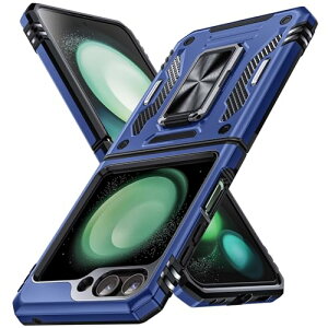 Galaxy Z Flip5 �P�[�X �����O�t�� �X���C�h���J�����v���e�N�^�[�t�� �Ռ��z�� �ی�P�[�X PC �X�^���h�@�\ �ԍڃz���_�[�Ή� ���������O �C�菝�h�~ ����~�� Galaxy Z Flip5 �J�o�[ �ϏՌ� ���u��