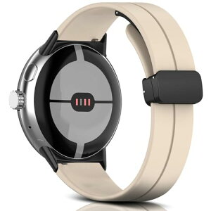 Google Pixel Watch 4 41mm / Google Pixel Watch 3 / 2 / 1 41mm �x���g �o���h �V���R���� �}�O�l�b�g�t�� �X�|�[�c�o���h �X�g���b�v �ւ��o���h �����x���g �_�炩�� ���C�t�� �����ȒP �X�^�[���C�g�J���[
