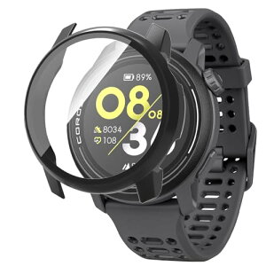 COROS �J���X PACE 3 �K���X�t�C���� ��̌^�P�[�X �S�ʕی�P�[�X PC�t���[��+�K���X�t�B������̌^ �E���ȒP ���^ �y�� �ϏՌ��� �����h�~ (�u���b�N)