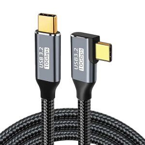 USB C �P�[�u�� L�� Type-C L�^ PD�Ή� 100W�}���[�d USB 3.2 Gen2�W�� 10Gbps�f�[�^�]�� �i�C�����҂� �p�\�R�� �^�u���b�g �X�}�[�g�z�� MacBook Pro / Air Galaxy S25 / S24 Xperia AQUOS���^�C�vC�@��Ή� (1.5M)