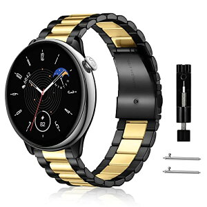 Amazfit Active 2 Square / Amazfit Active 2 / GTR Mini / GTR 42mm / GTS 4 Mini / GTS 4 / Bip 3 / Bip 3 Pro �x���g 20mm �X�e�����X�� �����o���h �����x���g �ւ��X�g���b�v �h�K �������t�� �r�W�l�X�� �j�����p �u��