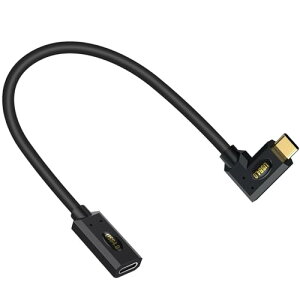 USB C �P�[�u�� 0.3m L�^ 40Gbps USB C �����P�[�u�� �Z�� PD 240W / 5A �}���[�dType-c �����P�[�u�� 8K�f���o�� USB Type C ���� �P�[�u��Thunderbolt 4 �Ή� MacBook / USB-C�@��Ή� (���Ȃ�)