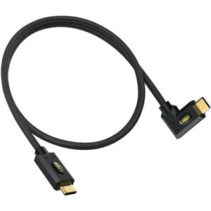 USB C �P�[�u�� L�^ 60cm USB-C �P�[�u�� L�� 240W / 5A �}���[�d&40Gbps�����]��& 8K�f���o�� USB4 �P�[�u��L�^ PD�Ή� Type c �P�[�u�� Thunderbolt 4 MacBook / iPhone / Switch�Ȃ�Type-C�@��Ή� (���Ȃ�)