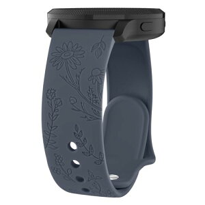 Garmin Venu Sq / Sq Music / Venu 2 Plus / Vivoactive 5 / Vivoactive 3 / Vivomove Sport / Forerunner 55 158 245 645 �o���h 20mm �����x���g �V���R�� �����o���h �ԕ� �t�����[ Garmin Vivomove Style / Luxe / HR (�u���[�O���[)