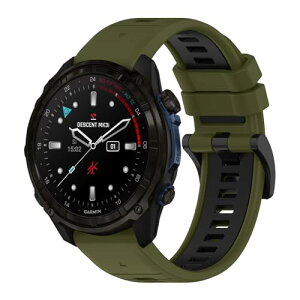 Garmin Tactix 8 51mm / Garmin Fenix 8 51 mm / Enduro 3 / Descent Mk3i / tactix 7 AMOLED / Instinct 2X �Ή� �V���R���� �e�͐� �����o���h QuickFit 26mm �����x���g �R���p�`�u�� Garmin Fenix 7X Pro / 7X / Fenix 6X �o���h �O���[