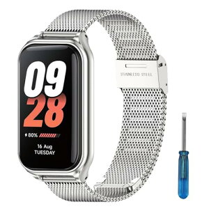 Xiaomi Smart Band 8 Active / Xiaomi Redmi Smart Band 2 �x���g �����x���g �X�e�����X�`�[�� �����o���h �����o���h �ւ��X�g���b�v �h�K �X�e�����X�o���h �����ȒP �r�W�l�X�� �o���h �j�����p Xiaomi Smart