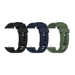 Redmi Watch4 / Xiaomi Smart Band Band8 pro �o���h �V���R���� �x���g �ւ��o���h �X�|�[�c�x���g �h�� �y�� �E���ȒP (�u���b�N�{�_�[�N�u���[�{�_�[�N�O���[��)
