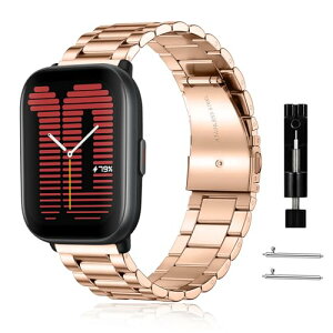 Amazfit Active 2 Square / Amazfit Active 2 / GTR Mini / GTR 42mm / GTS 4 Mini / GTS 4 / Bip 3 / Bip 3 Pro �x���g 20mm �X�e�����X�� �����o���h �����x���g �ւ��X�g���b�v �h�K �������t�� �r�W�l�X�� �j�����p ���[