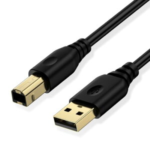 �v�����^�[�P�[�u�� 3m usb�P�[�u�� ab�^�C�v USB 2.0 �X�L���i�[�P�[�u�� 480 Mbps�����]�� HP Canon Panasonic Epson Brother Dell Lexmark Piano DAC USB MIDI�L�[�{�[�h Midi / DJ Controller �ȂǑΉ�