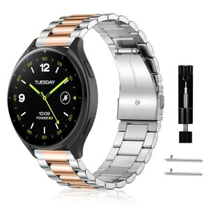 Xiaomi Redmi Watch 5 Active / Xiaomi Redmi Watch 5 Lite �x���g 22mm �X�e�����X�� �����o���h �����o���h ���v�o���h �X�g���b�v �ւ��o���h �h�K �ϋv���̂��� �r�W�l�X�� �j�����p �����x���g �����ȒP 
