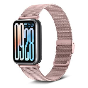 Xiaomi Smart Band 9 Pro / 8 Pro / Xiaomi Mi Band 9 Pro / 8 Pro �x���g �����x���g �X�e�����X�`�[�� �����o���h �ւ��X�g���b�v �h�K �ϋv���̂��� �����ȒP �r�W�l�X�� ���v�x���g �j�����p ( ���[�Y�S�[��