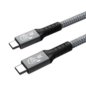 Type C �P�[�u�� 0.5m 240W �}���[�d PD�Ή� 20Gbps �����]�� 4K@60Hz �f���o�� USB 3.2 Gen2x2 USB-C to USB-C �P�[�u�� �X�}�[�g�t�H���E�^�u���b�g�E�p�\�R���E�Q�[���@�Ȃǂ�USB C�|�[�g�𓋍ڂ����f�o�C�X