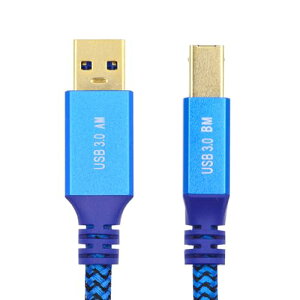 USB�P�[�u�� 5Gbps USB 3.0 Type-A �I�X - USB3.0 Type-B �I�X ���� �ґg�P�[�u�� �X���[�u �u���[ �f�B�X�N SSD �J���� �f�[�^�p 0.6m