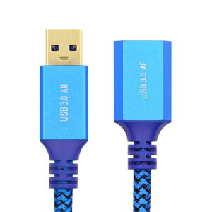 USB�P�[�u�� 5Gbps USB 3.0 Type-A �I�X - USB3.0 A ���X�����ґg�P�[�u���X���[�u �u���[ �f�B�X�N SSD �J�����f�[�^�p 0.3m U3-085-AF-0.3M-XY