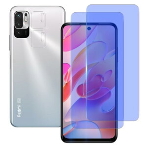 Redmi Note 10T / Note10 JE �K���X�t�B���� (2������) + �����Y�t�B���� (2������) ���h�~�m�[�g Note10JE / Note10T XIG02 �t�B���� �ڂ̔��y�� �ی�t�B���� �u���[���C�g�J�b�g�t�B���� 2+2���Z�b�g