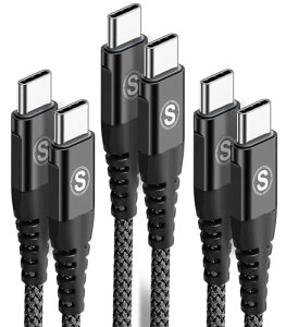 �^�C�vc �P�[�u�� 1M+1M+1M / 3�{�Z�b�g PD�Ή� 60W�}���[�d USB C&USB C �P�[�u��iPhone 16 / iPhone15 �[�d�� Type-c �A�C�t�H��15 / iPhone15 pro Max,iPad Pro / Air,MacBookPro,Samsung Galaxy S25 / S24 / S23,Sony,Pixel��USB Type-c�@