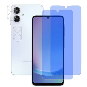 Galaxy A25 5G SC-53F SCG33�K���X�t�B���� �u���[���C�g�J�b�g 2+2���Z�b�g �����K���X ���炳�� �����Y�ی� ���E���h�G�b�W���H 2.5D ���^ 0.26mm HD �\�ʍd9H �ϏՌ� ��U�h�~ �ϋv�� ������ �a���� �w