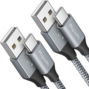 USB Type C �P�[�u�� 2m 2�{ �}���[�d QC3.0 �^�C�vc �P�[�u�� �����f�[�^�]�� c�^�C�v ���ϋv�i�C���� Galaxy S10 S9 A20 A21 Note Xperia FireHD8 10 Plus FireMax11 Switch Xiaomi ���̑�Android USB-C�@��