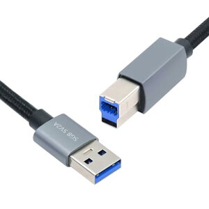 USB�P�[�u�� USB 3.0 Type-A �I�X - �X�^���_�[�h 3.0 B �I�X �V���o�[ 5Gbps �f�B�X�N SSD PC �g�ѓd�b �X�}�z �^�u���b�g �m�[�gPC �� 30cm