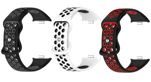 Xiaomi Smart Band 9 Pro / 8 Pro / Redmi Watch5 / 4 �o���h �x���g 3�_�Z�b�g �����o���h �V���R�� �ւ��o���h �ʋC���ɗD�� �����x���g �X�g���b�v �A�N�Z�T���[ (Type-A)