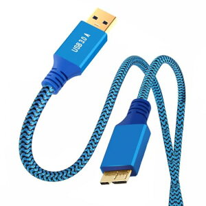 USB�P�[�u�� USB 3.0 �^�C�v A �I�X - USB 3.0 �}�C�N�� B �I�X�P�[�u�������u���[�X���[�u 5Gbps �n�[�h�h���C�u SSD �f�[�^ �d�� PC �g�ѓd�b �X�}�z �^�u���b�g �m�[�gPC �� 30 �Z���`���[�g��