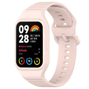 Xiaomi Smart Band 8 Pro (Xiaomi Mi Band 8 Pro) �o���h �����x���g �V���R���o���h �X�|�[�c�o���h �����p�X�g���b�v �_�炩�� �y�� ��̌^�o���h �S�ʕی� Xiaomi Smart Band 8 Pro (Xiaomi Mi Band 8 Pro) (�s���N)