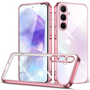 Galaxy A55 5G SC-53E �P�[�X �N���A �J�o�[ ���� TPU �V���R�� ���b�L���H ���^ �\�t�g�J�o�[ �y�� �ϏՌ� �X�g���b�v�z�[�� �M�����N�V�[ A55 �X�}�z�P�[�X (���[�Y�S�[���h)
