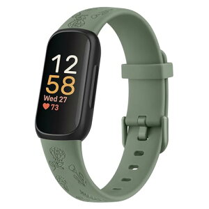 Fitbit Inspire3 �o���h �����o���h �����x���g �_�炩�� �V���R���o���h ���߉\ (Inspire / Inspire hr �ɂ͔�) (�A�{�J�h�O���[��)