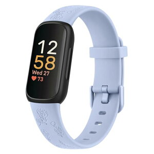 Fitbit Inspire3 �o���h �����o���h �����x���g �_�炩�� �V���R���o���h ���߉\ (Inspire / Inspire hr �ɂ͔�) (�y�p�[�~���g�O���[��)