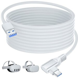 USB Type C �P�[�u�� 5M L�� Oculus Quest 3 / 2 / Pro / Pico4 / VR�w�b�h�Z�b�g / Switch �X�}�z�ƌ݊��������� link�P�[�u�� USB3.0�����f�[�^�]�� Steam VR / PC VR�Ƀ��^�N�G�X�g2 / 3�p �h���C�u���R�[�_�[���d�p 