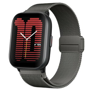 Amazfit Active 2 Square / Active 2 / Active / GTS 4 Mini / GTS 4 / GTR Mini �����o���h �~���l�[�[ �X�e�����X�� 20mm �����o���h ���C�o�b�N���t�� �}�O�l�b�g�� ���v�x���g Amazfit Bip 3 / Bip 3 Pro / GTS 3 / GTS 2e ��