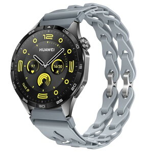 Huawei Watch 5 46 mm / Watch GT 5 Pro / GT 5 / GT4 / 4 (46 mm) / 4 Pro 48 mm / Ultimate �x���g 22mm �����x���g �_�炩�� �V���R�� �������҂݃f�U�C�� �����o���h �ւ��x���g Forerunner 570 47 mm / Venu 3 (�O���[)