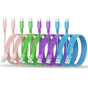 USB C �P�[�u�� �^�C�vC Type-C 1M�E8�{�Z�b�g USB �[�d�P�[�u�� �C���z�� �^�C�vc�P�[�u�� Samsung Galaxy S10 Huawei Xperia Nintendo Switch GoPro Hero 5 / 6 MacBook iPad Pro���̑�Android USB-C�@��